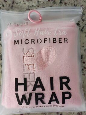 SLEEK'E MICROFIBER HAIR TOWEL  - PINK - ORANGE - BRAND NEW - SEALED
